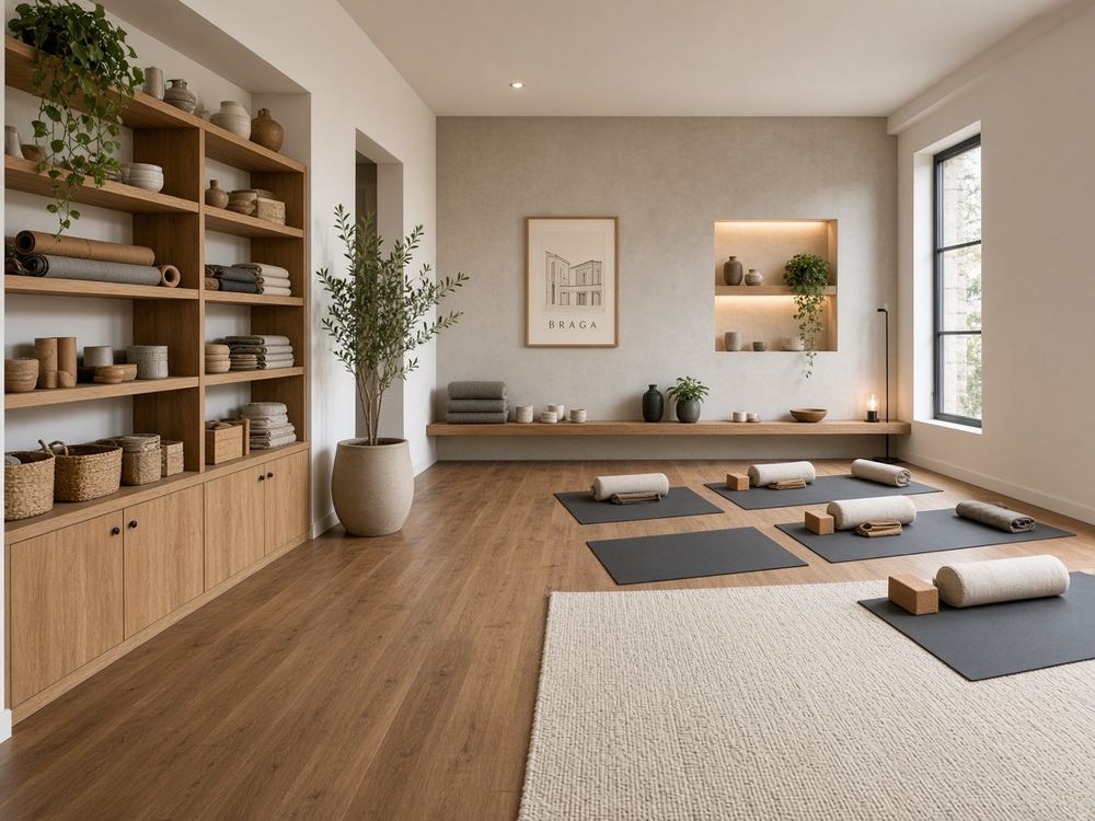 About the Yoga / pilates / stretching studio at Studio Velvet Wave
